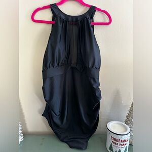 Mesh Insert Swimsuit